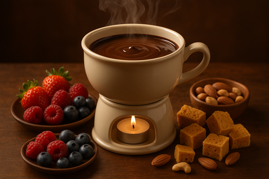Premium Electric Chocolate Fondue Maker - Perfect for Superfood Fondue